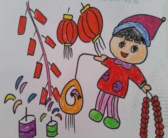 9张鞭炮卡通简笔画!过新年放鞭炮要如何画? | 红豆饭小学生简笔画大全